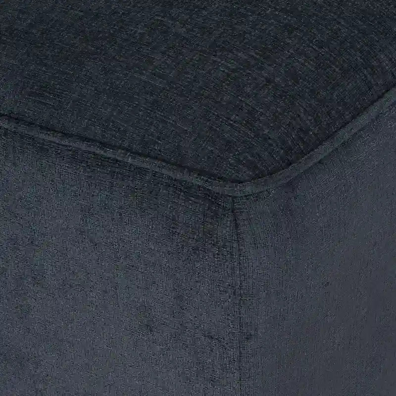 Chaise longue doble tapizada con patas de abedul y 2 cojines