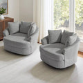 Juego de 2 sillones tipo barril giratorios