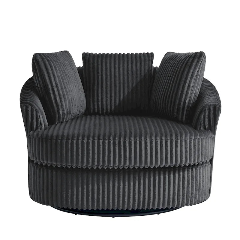 Juego de 2 sillones tipo barril giratorios