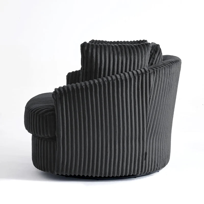Juego de 2 sillones tipo barril giratorios