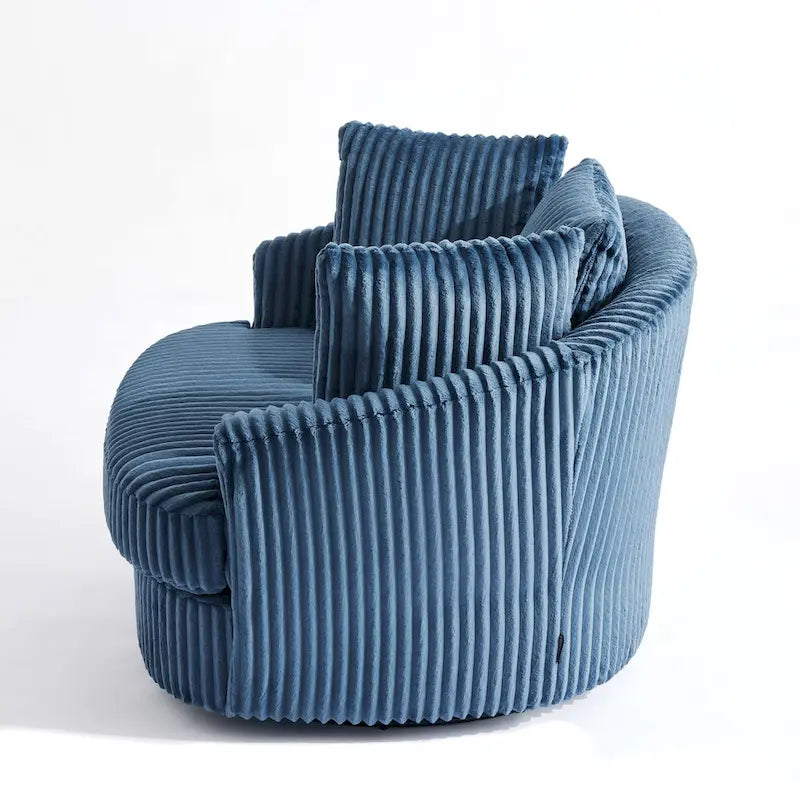 Juego de 2 sillones tipo barril giratorios