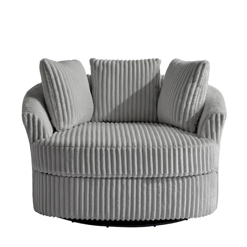 Juego de 2 sillones tipo barril giratorios