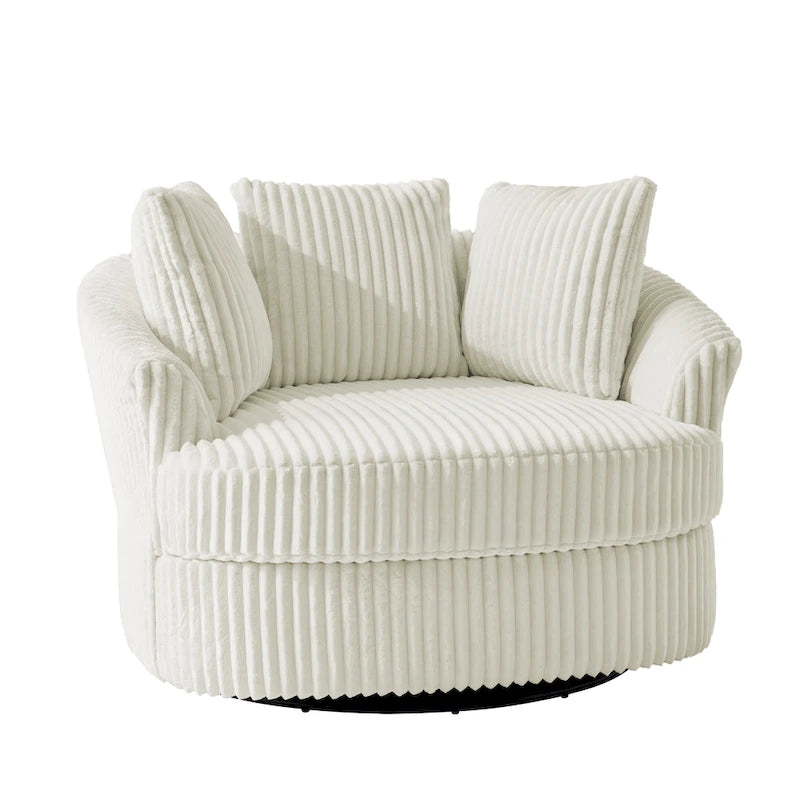 Juego de 2 sillones tipo barril giratorios