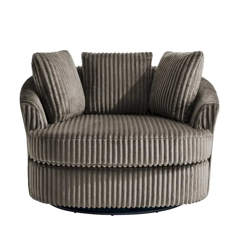 Juego de 2 sillones tipo barril giratorios
