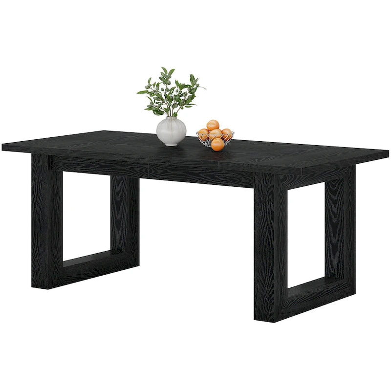 63-Inch Rectangular Farmhouse Dining Table for 4-6 People