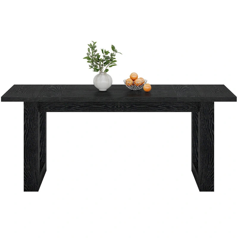 63-Inch Rectangular Farmhouse Dining Table for 4-6 People