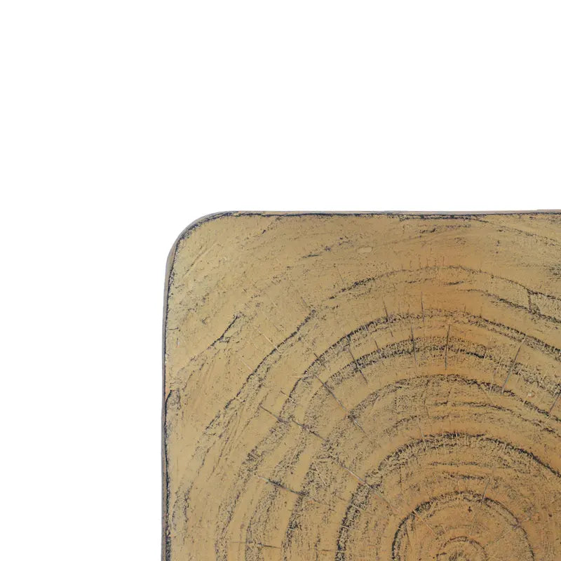 Mesa auxiliar de aspecto de madera retorcida de óxido de magnesio