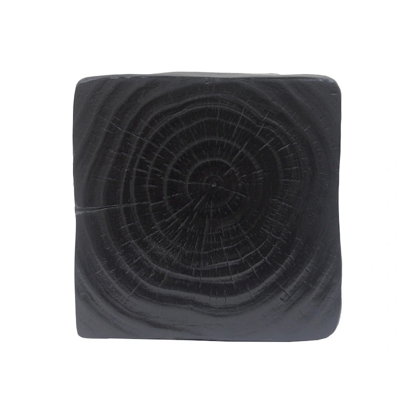 Mesa auxiliar de aspecto de madera retorcida de óxido de magnesio