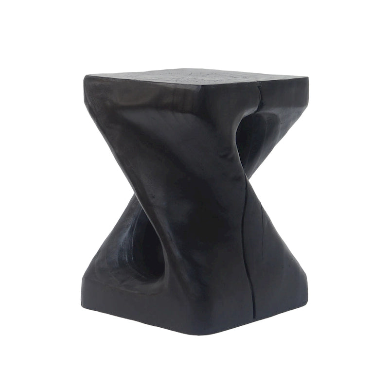 Mesa auxiliar de aspecto de madera retorcida de óxido de magnesio