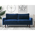 European-Style Velvet Two-Seater Sofa
