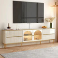 Mueble de TV rectangular moderno con 4 cajones