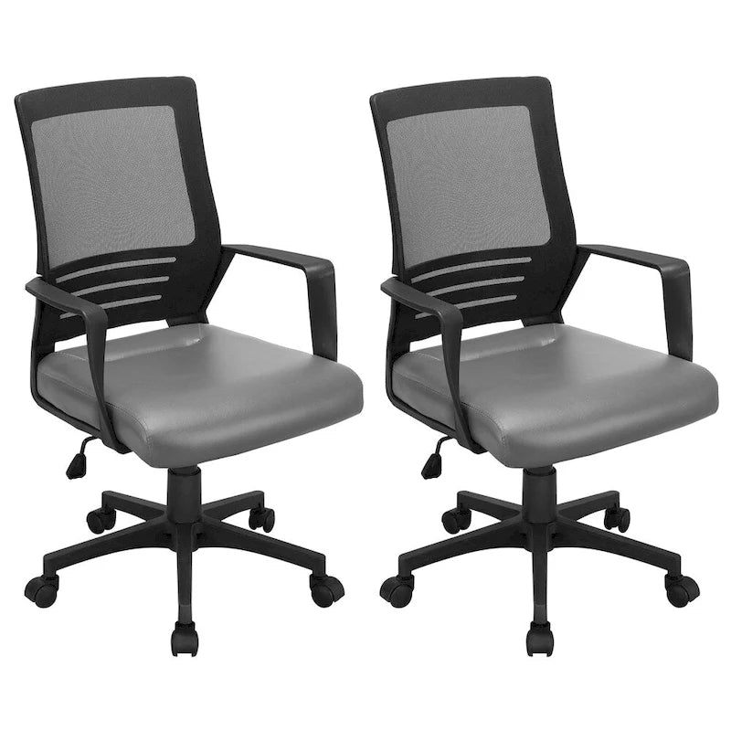 Silla de oficina de malla ajustable con soporte lumbar
