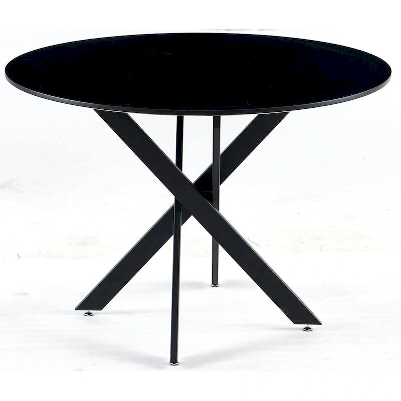 Mesa de comedor redonda de mediados de siglo