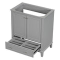 Mueble base para lavabo de baño con puertas, cajón y estante ajustable